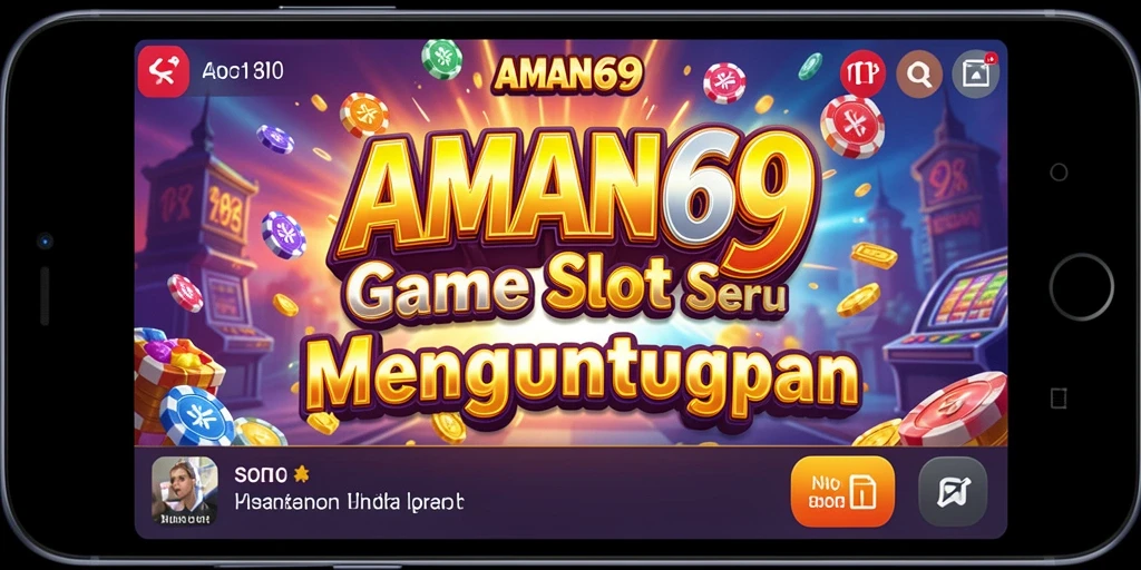 Tampilan menarik dari gameplay slot di AMAN69 penuh warna.