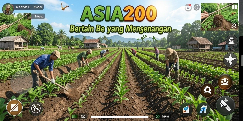 Tangkapan layar ASIA200 menampilkan pengalaman bertani yang menarik dan mendalam.