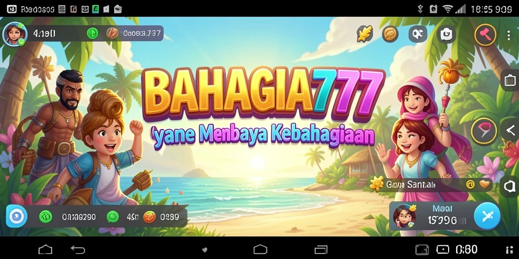 Screenshot menampilkan gameplay santai dan menyenangkan dari BAHAGIA777.