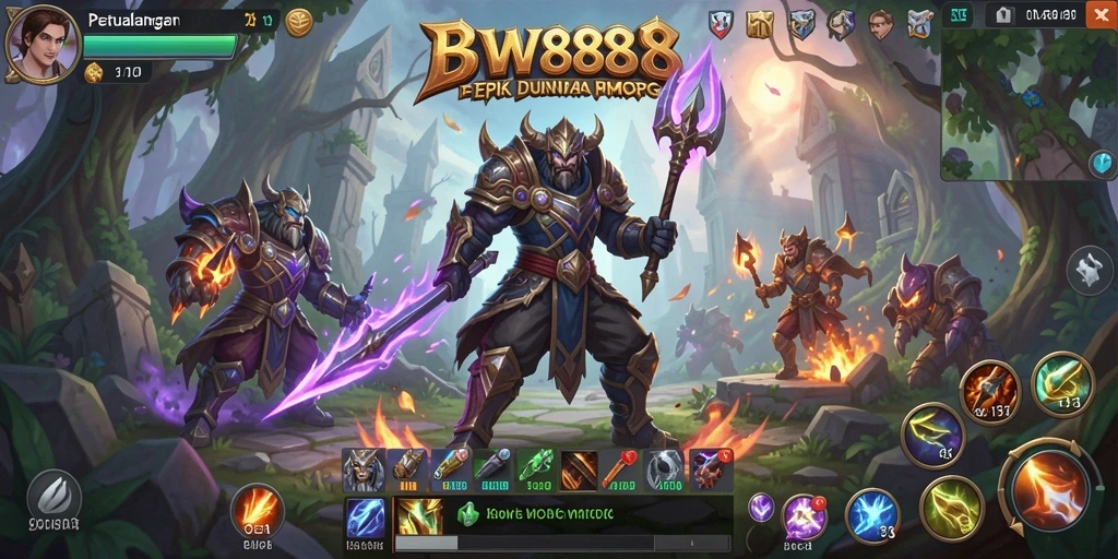 Tampilan gameplay BW888 yang mendebarkan dalam dunia MMORPG.