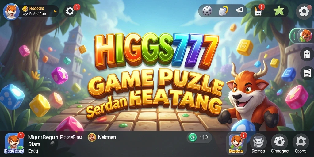 Tangkapan layar HIGGS777 menampilkan gameplay puzzle yang menantang.