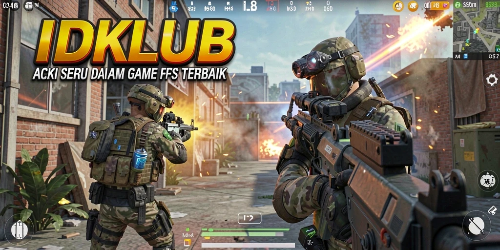 Gameplay seru di IDKLUB dengan aksi tembak-menembak yang intens.