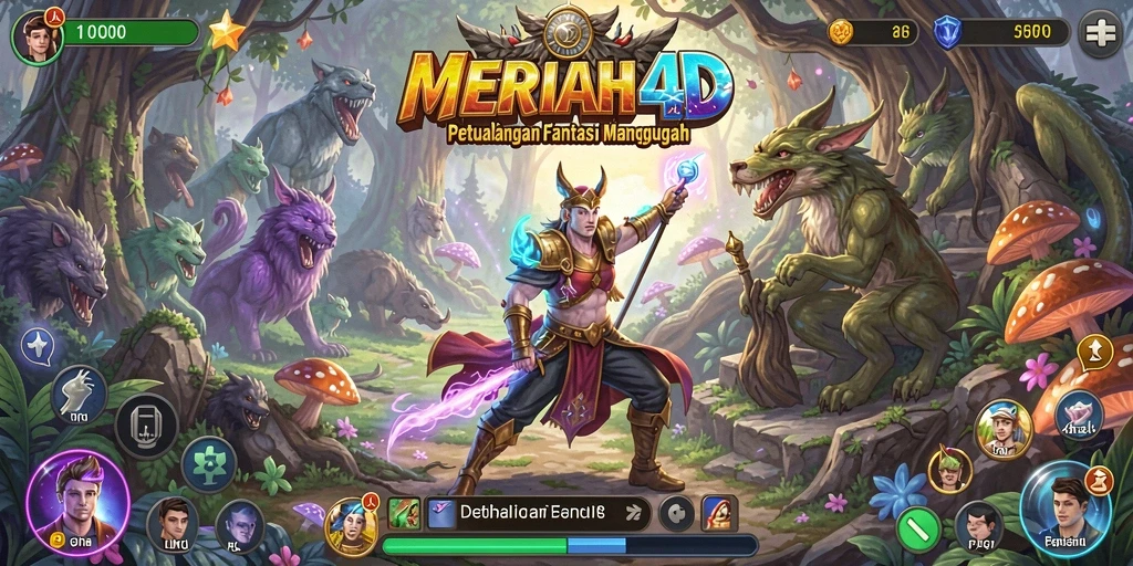 Tampilan gameplay RPG MERIAH4D yang seru dan menantang.