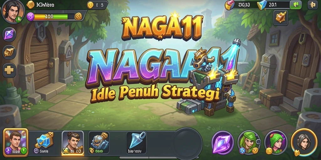 Tampilan gameplay NAGA11 yang menarik dan penuh warna.