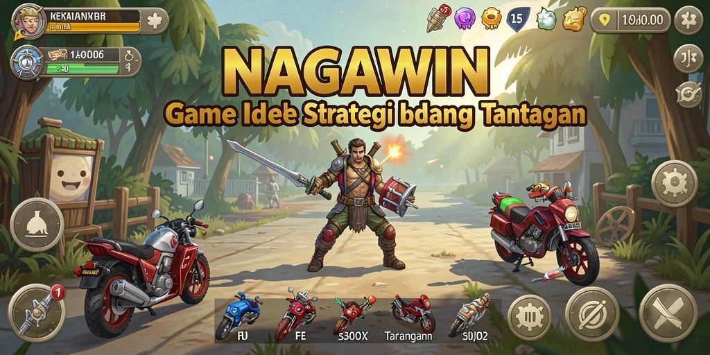 Tampilan gameplay <strong>NAGAWIN</strong> yang menarik dan penuh warna.