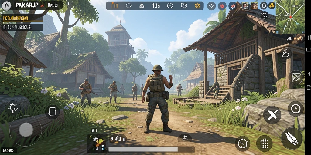 Tampilan gameplay seru di dunia terbuka PAKARJP.