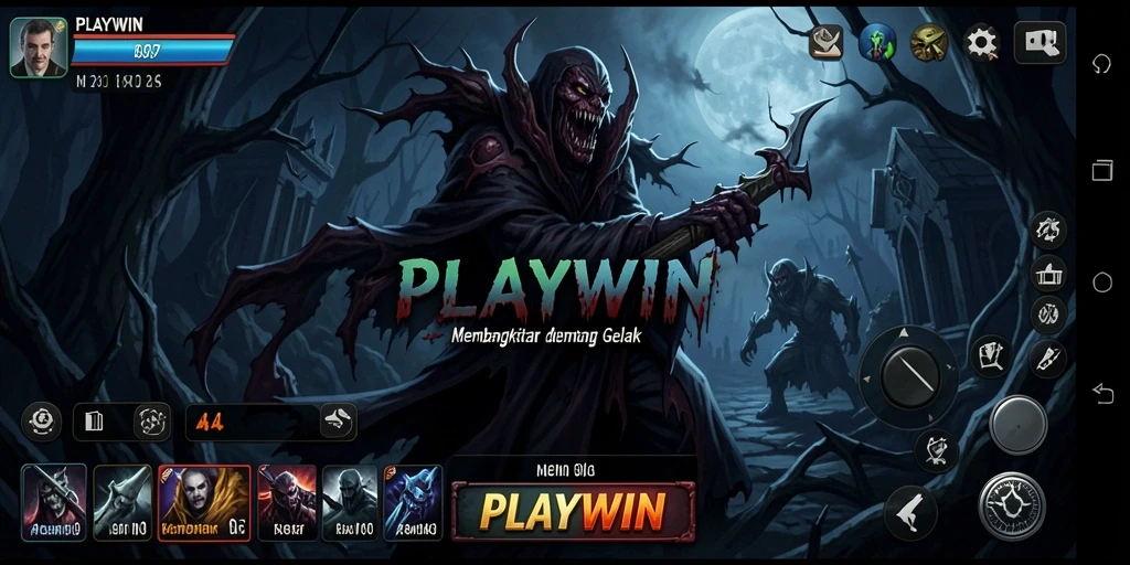 Screenshot gameplay menampilkan suasana mencekam dari PLAYWIN.