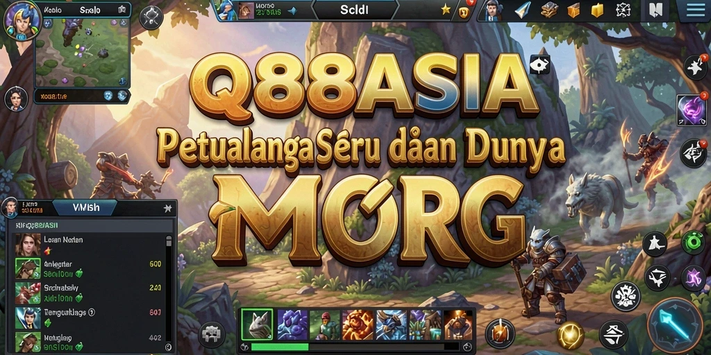 Tampilan gameplay seru dalam QQ88ASIA dengan aksi petualangan MMORPG.