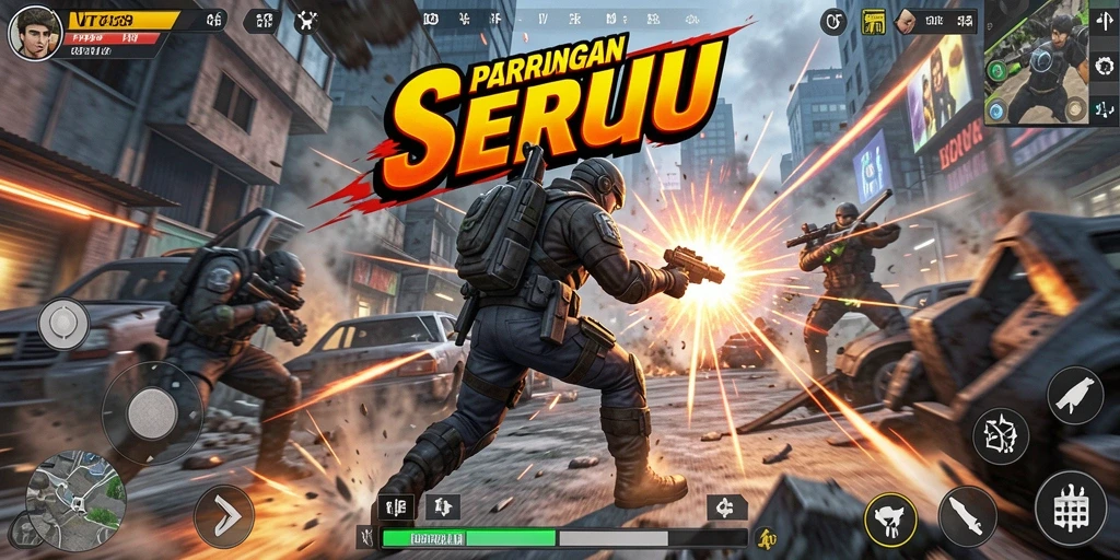 Gameplay seru VT789 dengan aksi pertarungan intens.